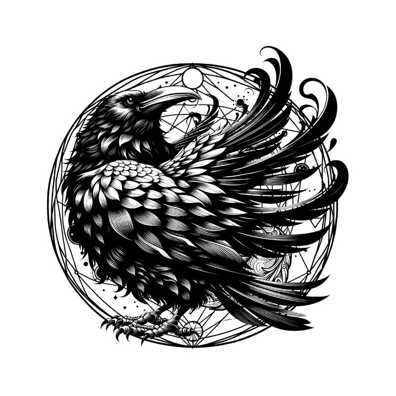 mystical halloween raven crow crows magic occult
