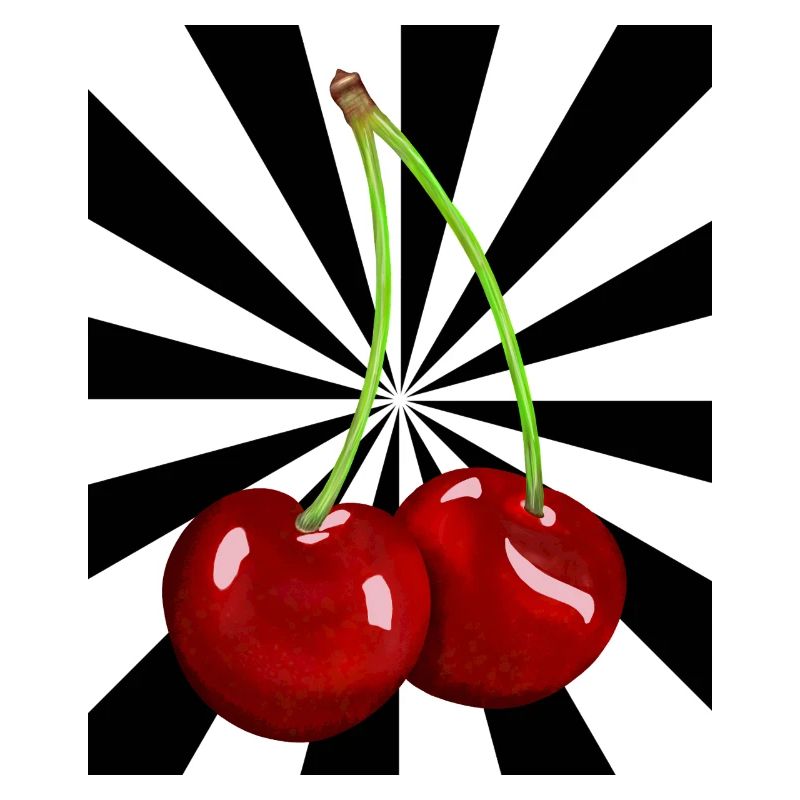 Rockabilly Retro Vintage Cherries Cherry 80s