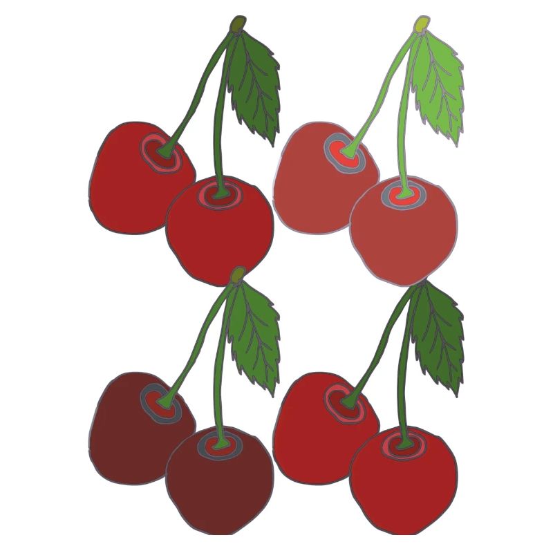 Cerises 4 fois