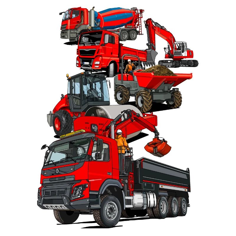 Construction site vehicles