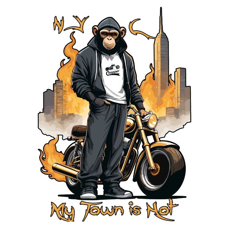 Biker Affe
