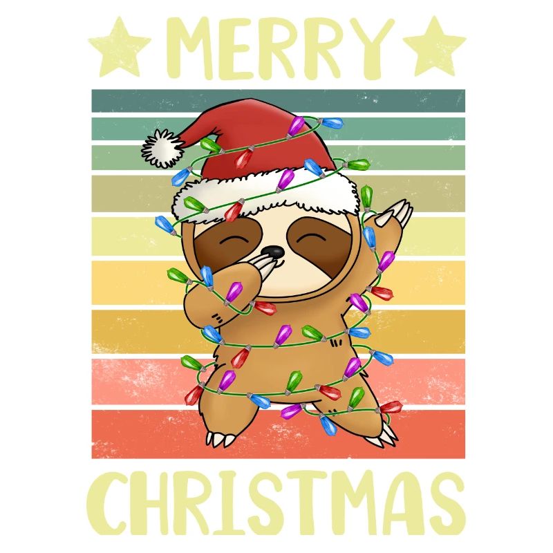 Merry Christmas Sloth