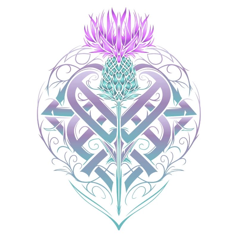 Thistle Shield Celtic Knots Thistle Lover