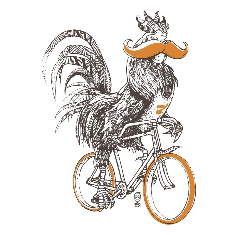 Rooster & Bicycles