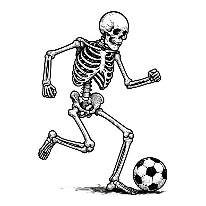 Skeleton Soccer Player