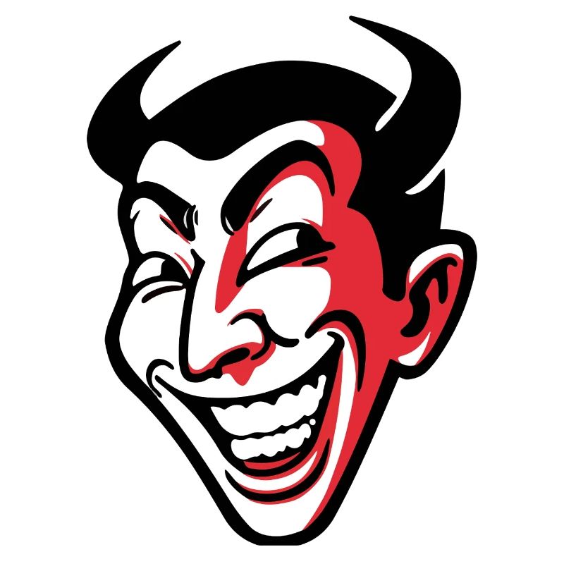 Conception expressive de visage comique souriant