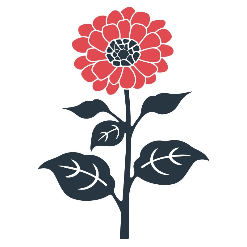 Rote Blume Illustration