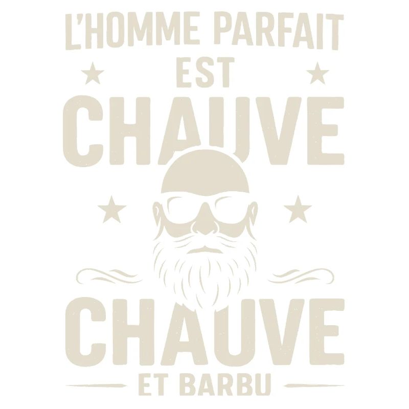 Der perfekte Mann hat eine Glatze und einen Bart