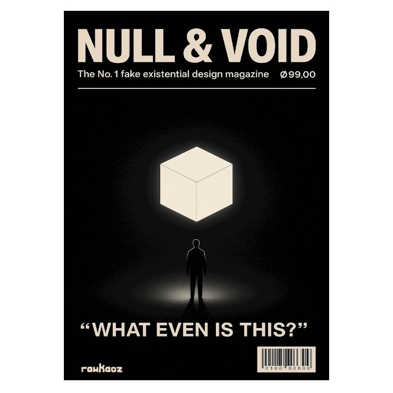 Cube d’existence zéro vide Qu’est-ce que c’est de toute façon