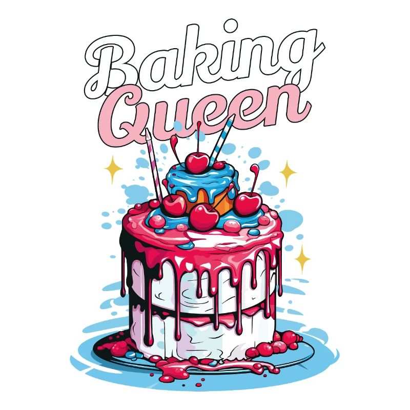 Backen Backkönigin Backfee Bäckerin Torte Kuchen