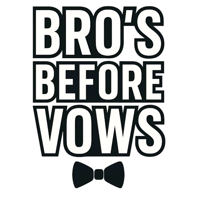 Bro's before Vows – Bachelor Party Shirt for Men