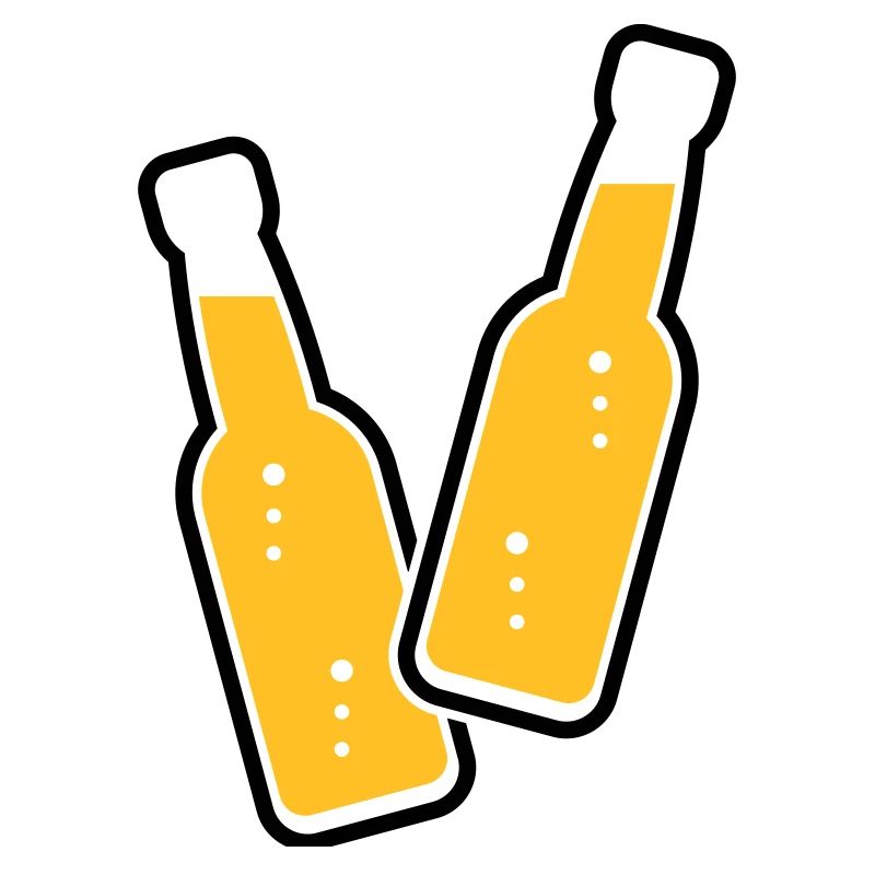 2 Flaschen Stoßen An (Bier / Limonade / POS 2C)