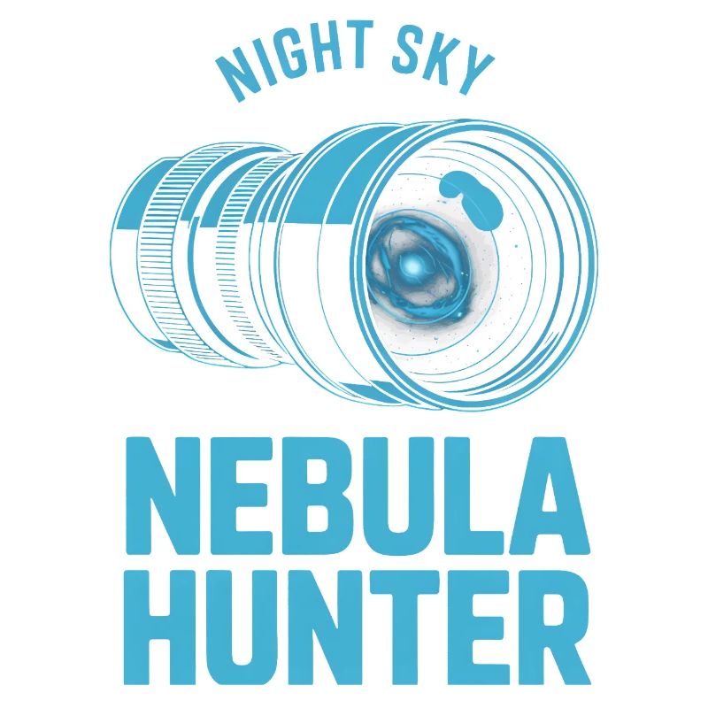 Nebula Hunter Night Sky Teleskop-Tee