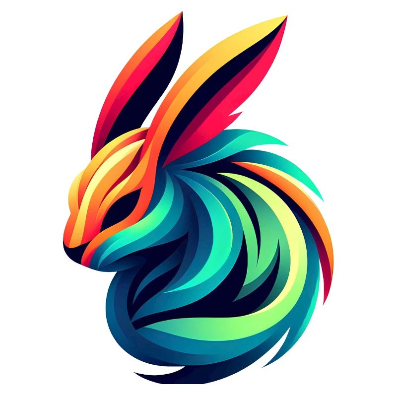 Lapin Couleur Éclatante