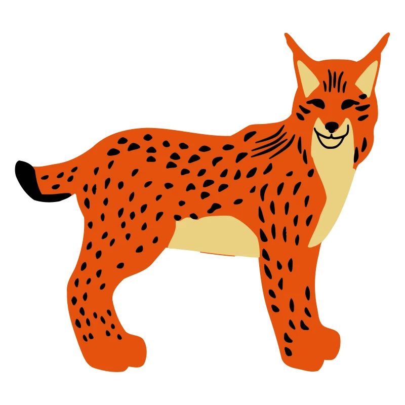 Lynx head front vector