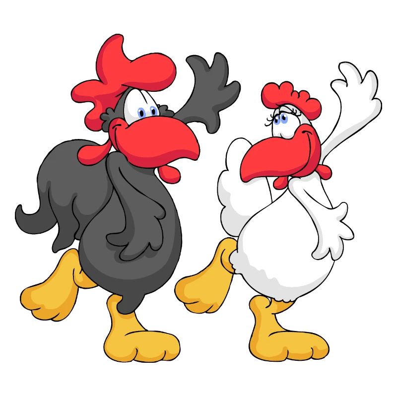 Couples de danse de poulet