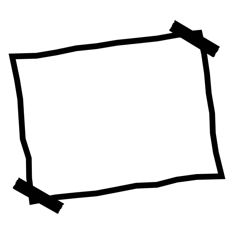 Feuille blanche de papier coincé note