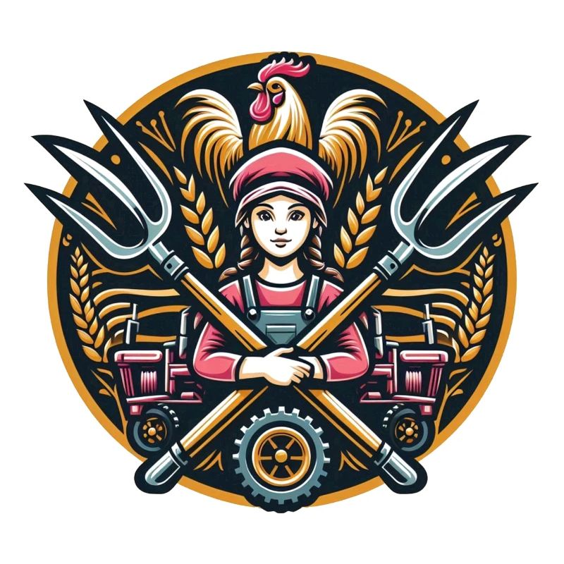 Mädchen vom Dorf Logo