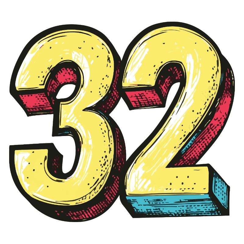 32 Number symbol