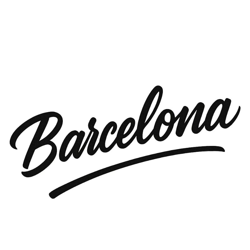 Barcelona Script with Arc Line