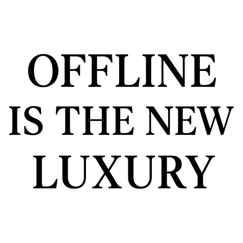Offline is the New Luxury – Minimalist Schwa