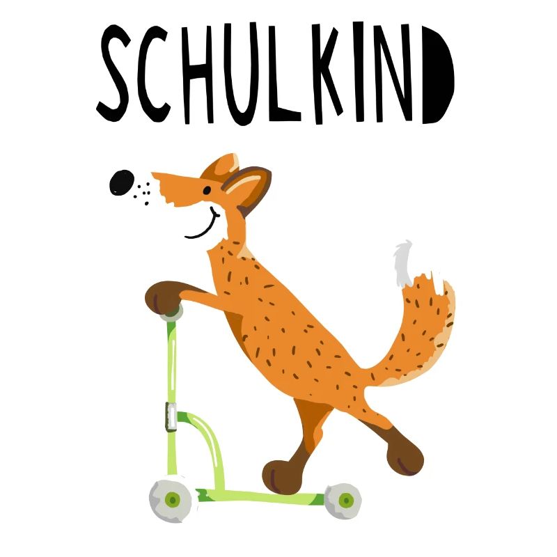 Endlich Schuldkind - Kleiner Fuchs mit Roller