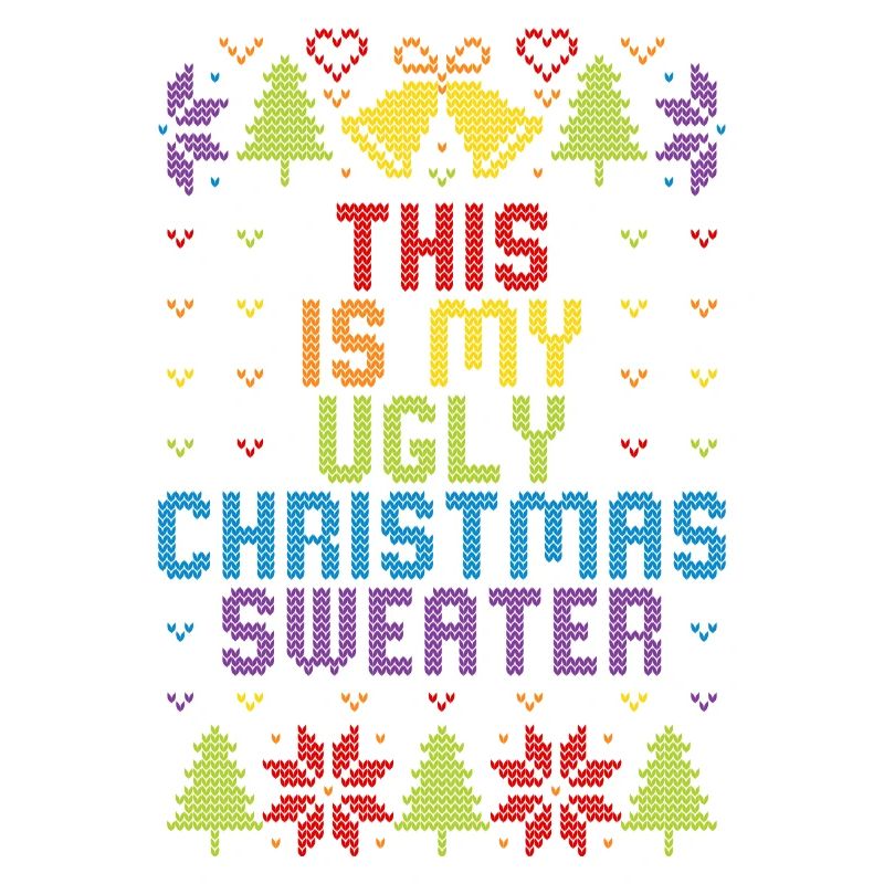 Pull-en-ciel moche de Noël