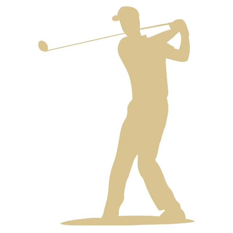 Golfer Tee Silhouette - Men's Design