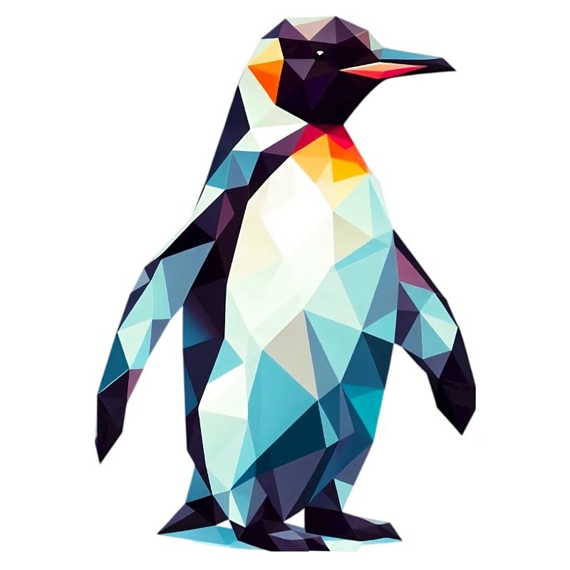 Polygonaler Pinguin
