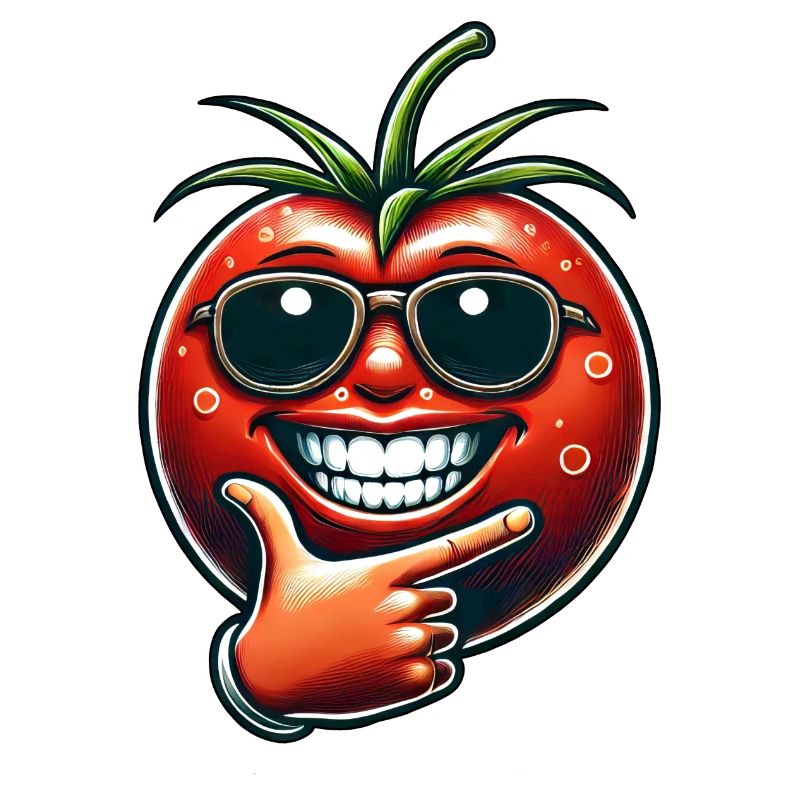 Coole Tomate Sonnenbrille rote Tomate lustiges