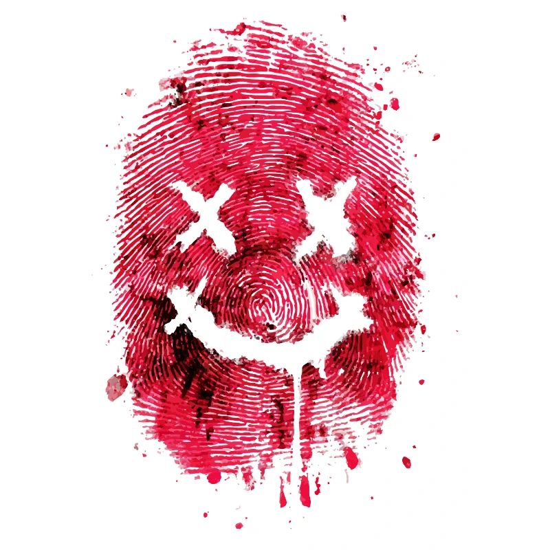 Empreinte digitale avec un message amical