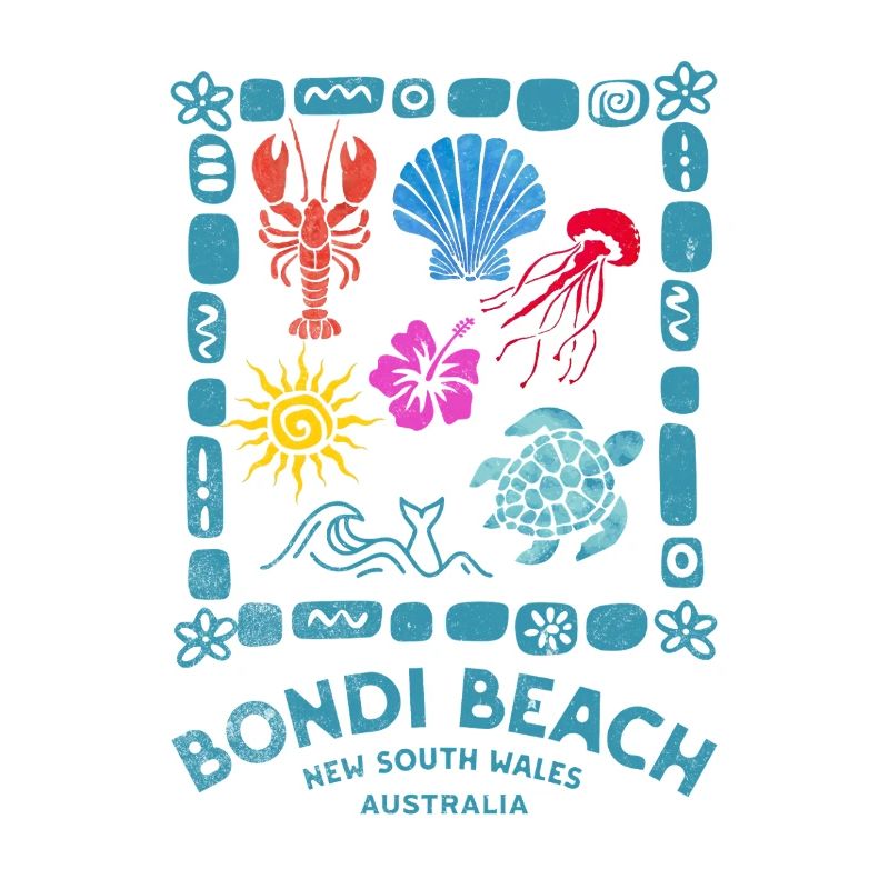 Bondi Beach Pattern Australia