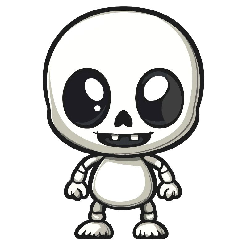 Zombie Halloween Skeleton Comic