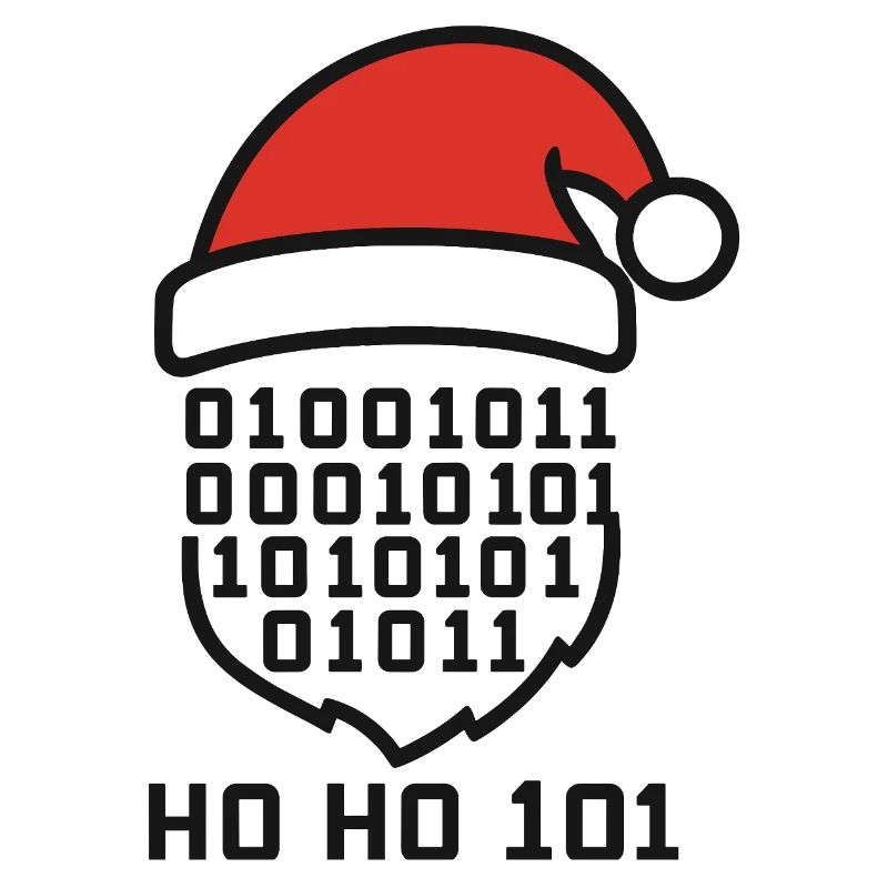 Weihnachtscode mit Santa Hut