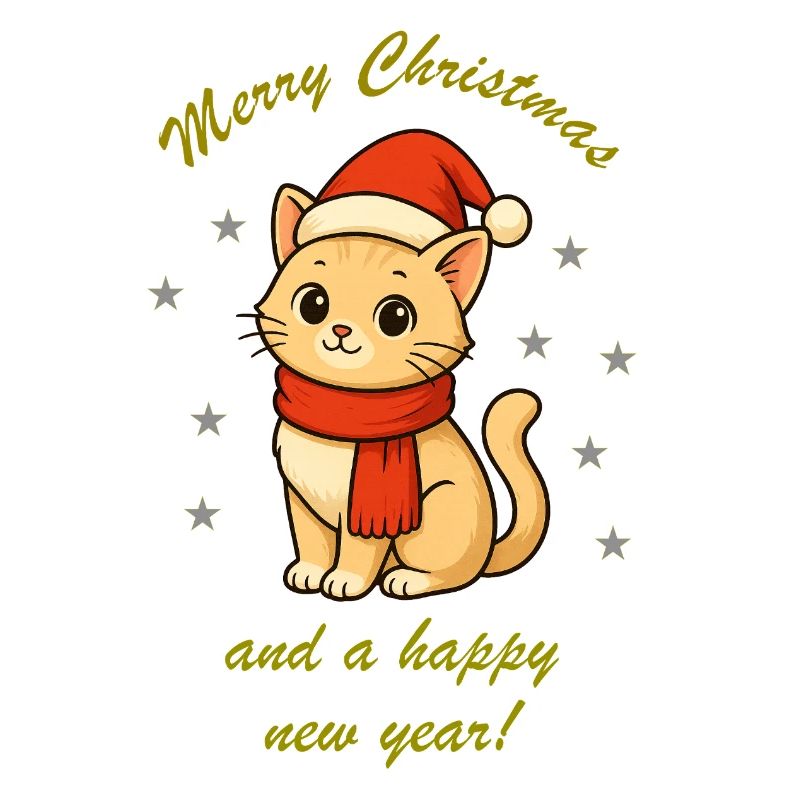 Cuddly Cat Christmas Magic