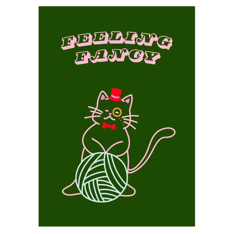 Chat qui se sent chic