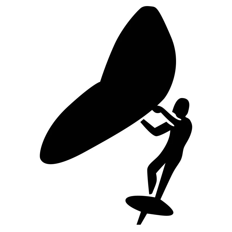 Wingfoil minimalistic logo