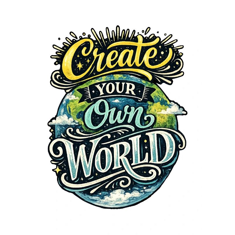 Create Your Own World – Hand Lettering Creativity 