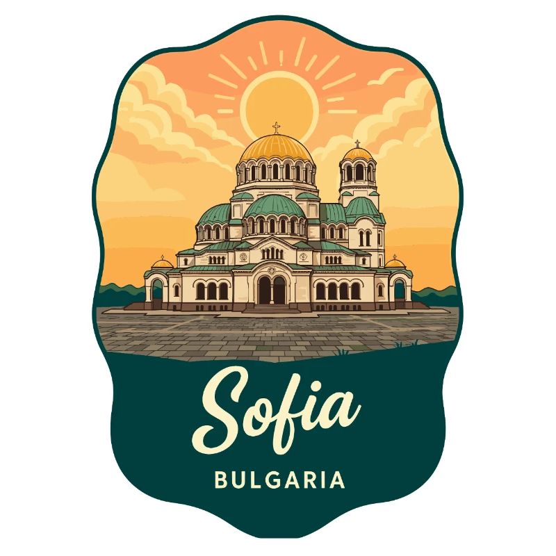 Insigne vintage de Sofia Alexandre Nevski