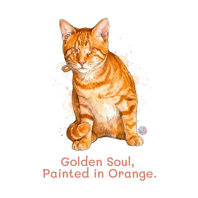 Chat Orange de l’Âme Doré.