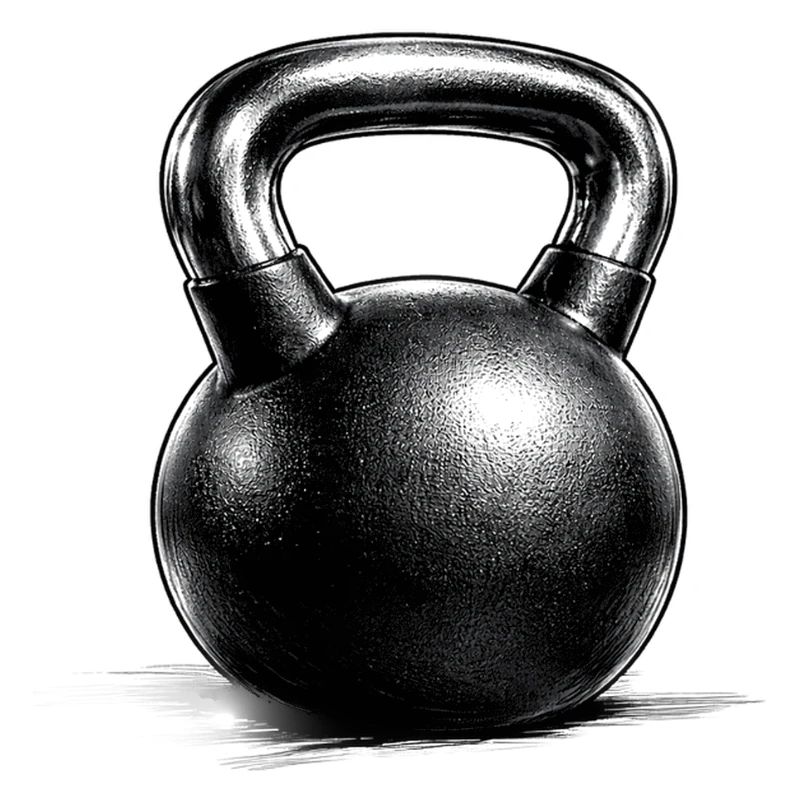 Kettlebell Strength Training Drawing Minimal
