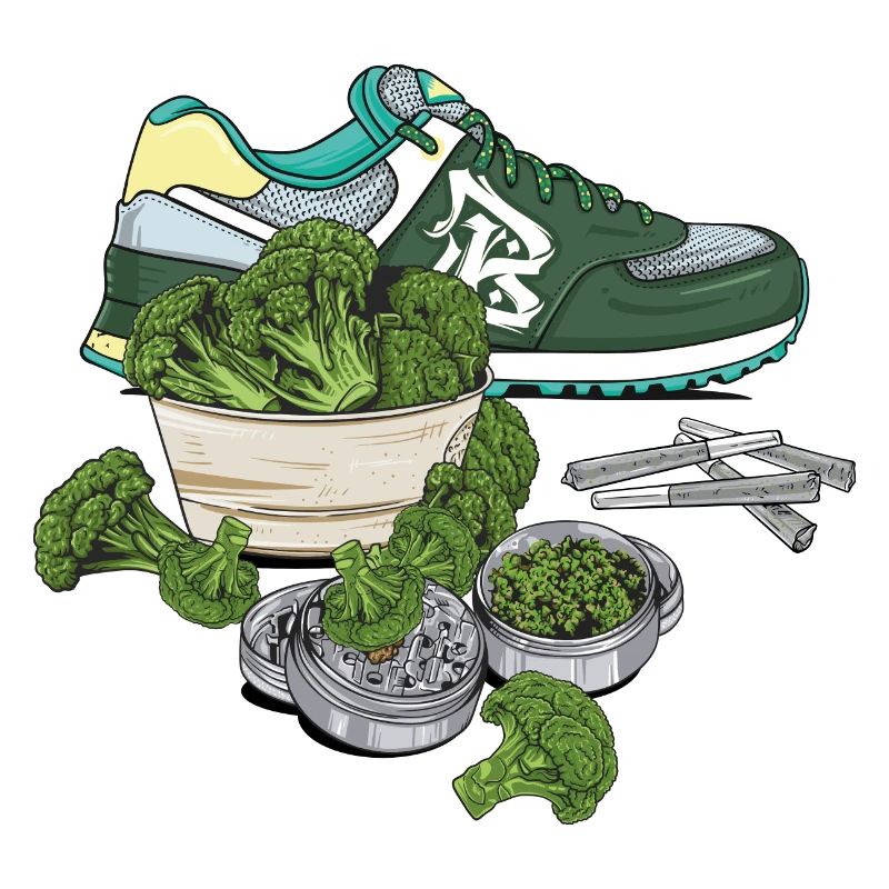 Baskets (vert) // Illustration