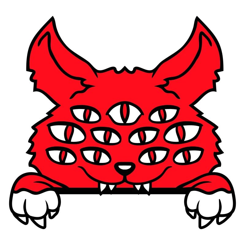 Cat Demon Many Eyes Devil Hell Evil Monster