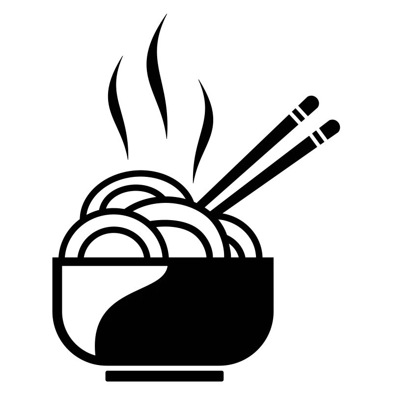 Nudeln mit Stäbchen