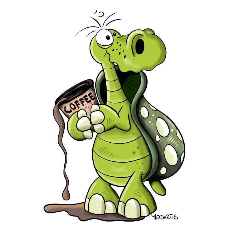 Turtle needs coffee