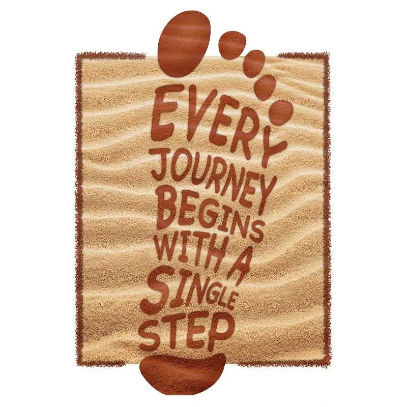 Every journey begins with a single step summer