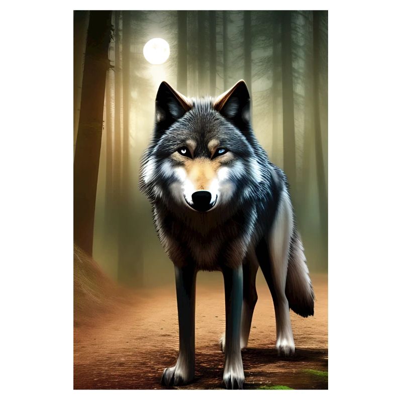 Loup dans la forêt