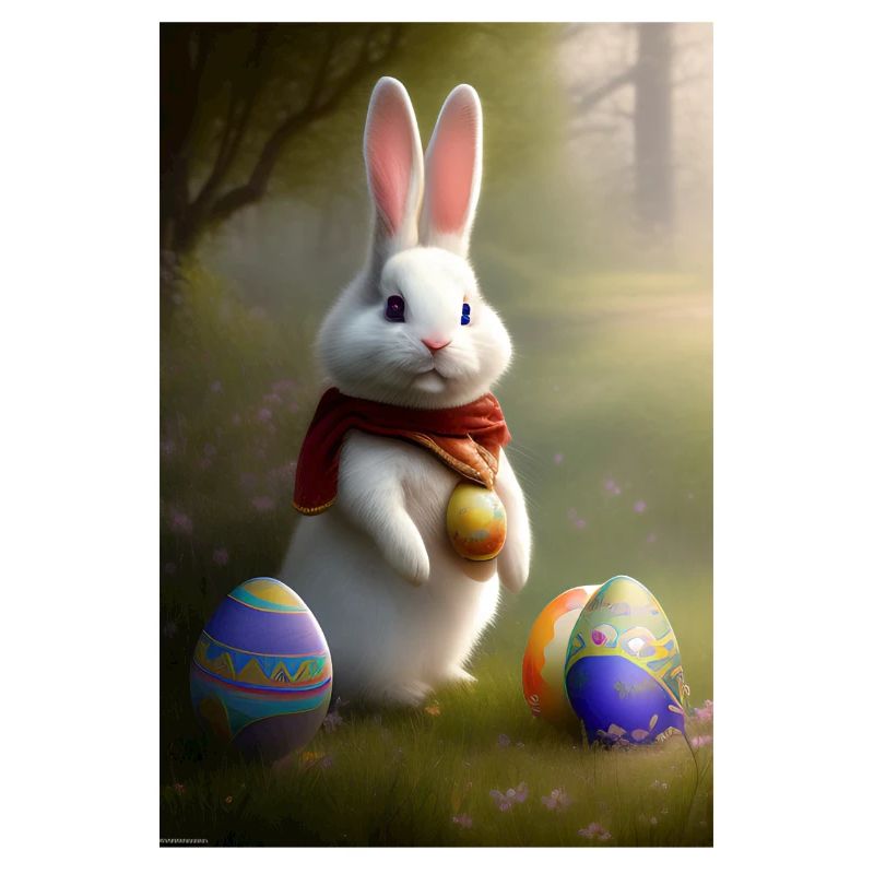 Easter Bunny with Easter Eggs