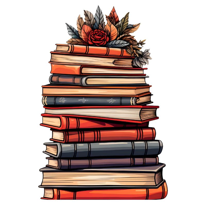 Stack of Books - Reading, Knowledge and Imagination.