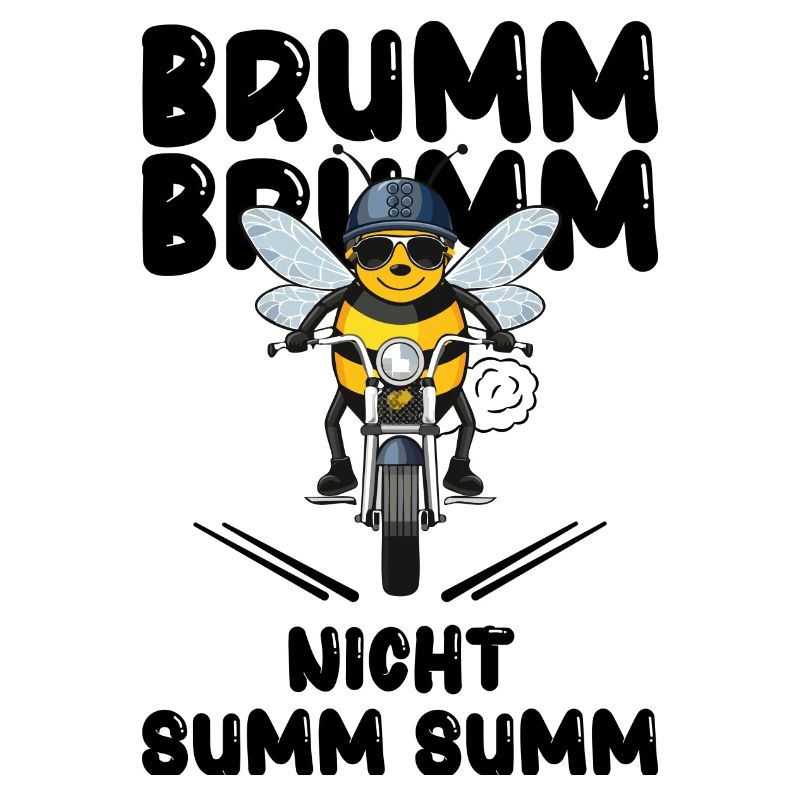Bee Motorcycle Buzz Buzz Not Buzz Buzz Black